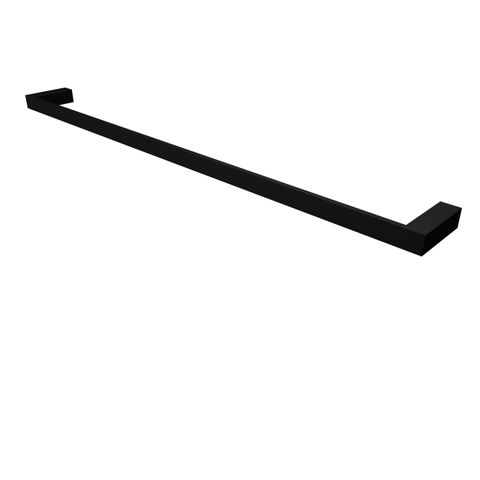 AERO - Single Towel Rail - 600mm long - SS304 MATT BLACK Powdercoated
Includes 2 x SS304 fixing screws with wall plugs