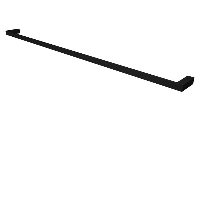 AERO - Single Towel Rail - 900mm long - SS304 MATT BLACK Powdercoated
Includes 2 x SS304 fixing screws with wall plugs