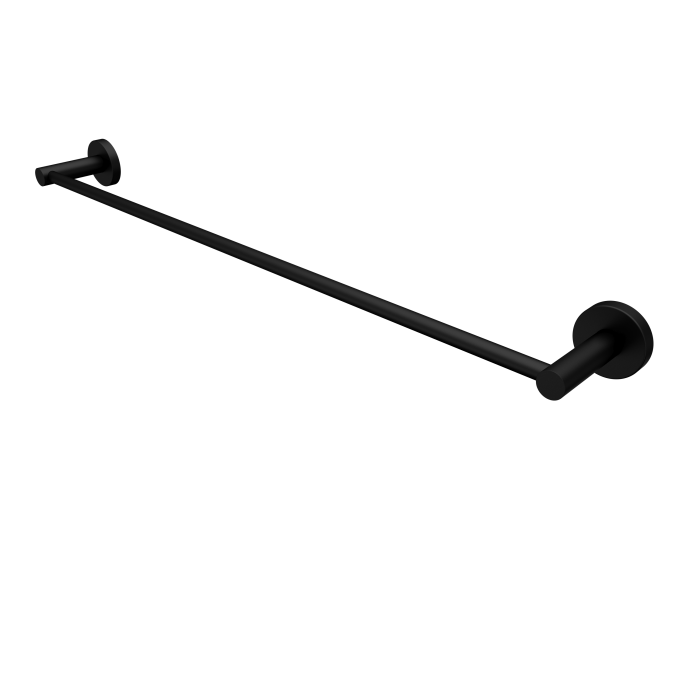 CURVE - Single Towel Rail - 600mm long - SS304 MATT BLACK Powdercoated
Includes 6 x SS304 fixing screws with wall plugs
