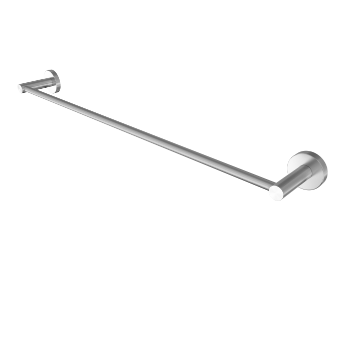 CURVE - Single Towel Rail - 600mm long - SS304 BRUSHED SATIN
Includes 6 x SS304 fixing screws with wall plugs