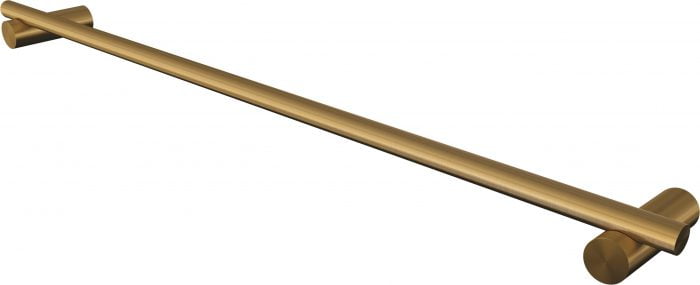 PILLAR - Single Towel Rail - 600mm long - SS304 BRUSHED GOLD finish
Includes 2 x SS304 fixing screws with wall plugs