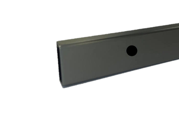 Top Rail Track with Pre-Drilled Connector Holes 1650mm Gun Metal